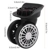 Luqeeg Luggage Suitcase Replacement Wheels - 360° Swivel Wheel Replacement