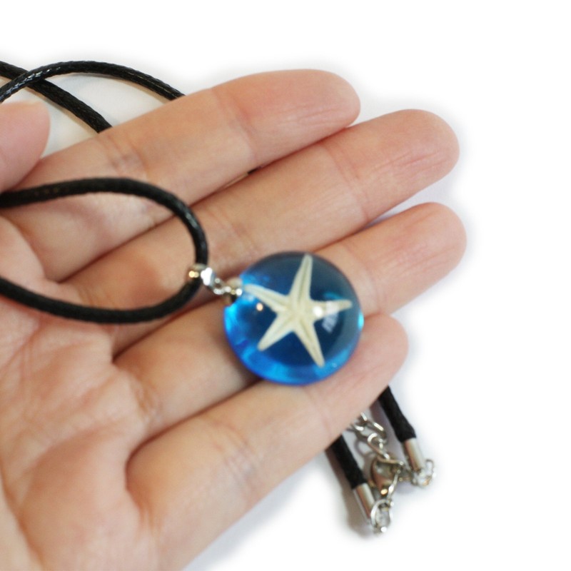 REAL BUG Starfish Necklace, Oceanic Blue