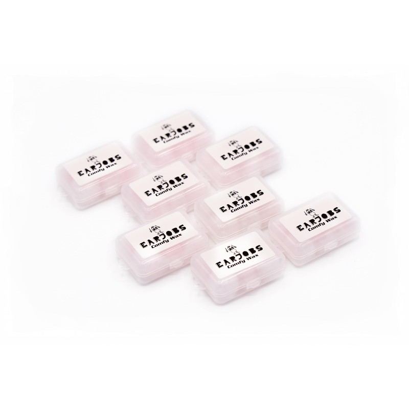 Earjobs™ Comfy Wax Ear Plugs (3 pairs w/ Carry Case)