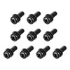 sourcing map M4 x 12mm Carbon Steel Phillips Pan Head