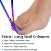 Long Handled Toenail Clippers for Thick Nails, 7.5" Angled Tip