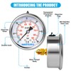 Hansfelds Pressure Gauge 0-60 Bar/PSI 63mm Dial Liquid Filled 1/4"