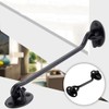 2Pcs Hook and Eye Latch - 8 Inch Black Cabin