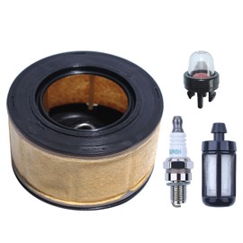 Mtanlo Air Filter Kit for Stihl MS251 MS231 MS241 MS261 MS271 MS291 MS391 Chainsaw Air Filter Kit with 188-512-1 Primer Bulbs 530047721 Petrol Filter CMR6H Spark Plug