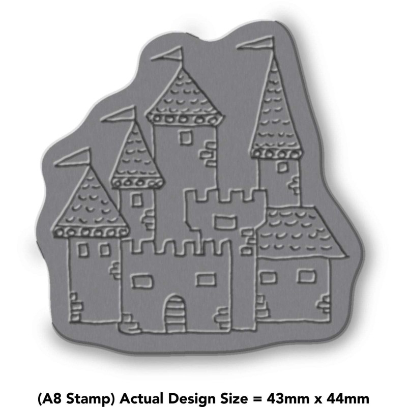 A8 'Medieval Castle' Unmounted Rubber Stamp (RS00023112)