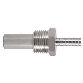 aqxreight /2" Oxygen Stone with /4" Barb Inline Carbonation Stone 2 Stainless Steel Homebrew Aeration Diffusion Stone for Beer Soda System