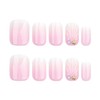 Handmade Press on Nails Short Square MABKJLF Ombre Fake Nails