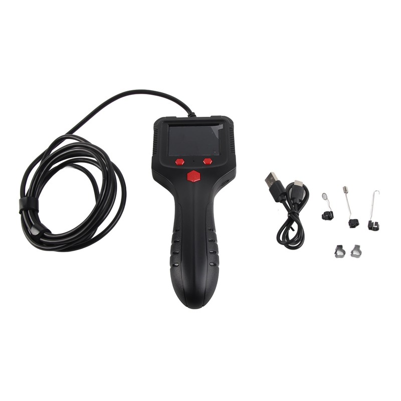 Industrial Endoscope 2.4in HD Screen Handheld ABS Housing Borescope Inspection