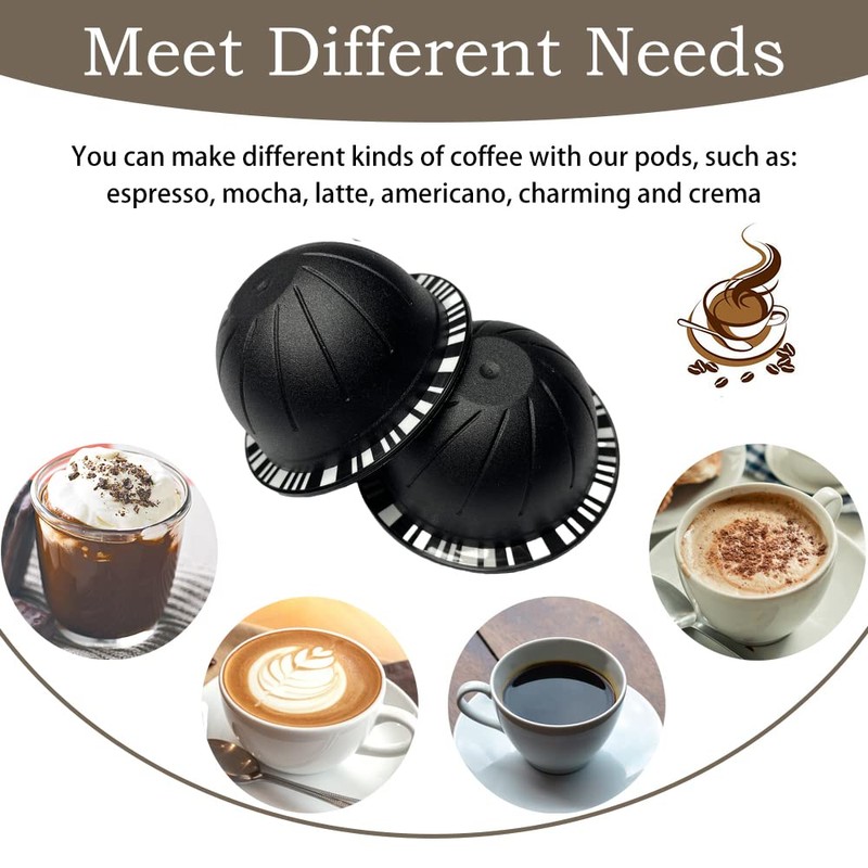 Reusable Vertuo Pods Refillable Coffee Vertuo Capsule for VertuoLine Refill
