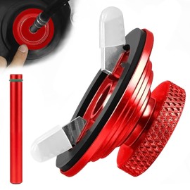 Universal Gas Cap Adapter for EVAP Leak Testing, Includes Fuel Flap Bypass Opener Device, Compatible with Automotive Smoke Machine Leak Detector