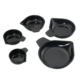 DGBRSM 5pcs Weighing Powder Pans Set: Plastic, Black, Digital Display, Mini Counter Scale, Measures Powders, Liquids, Solids