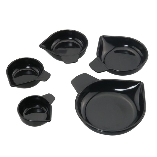 DGBRSM 5pcs Weighing Powder Pans Set: Plastic, Black, Digital Display,