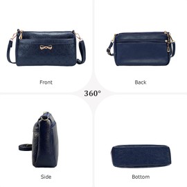 ModaZeal Small Handbags for Women Soft PU Leather Crossbody Bags Little Shoulder Bags Ladies Purse with Butterfly Decoration