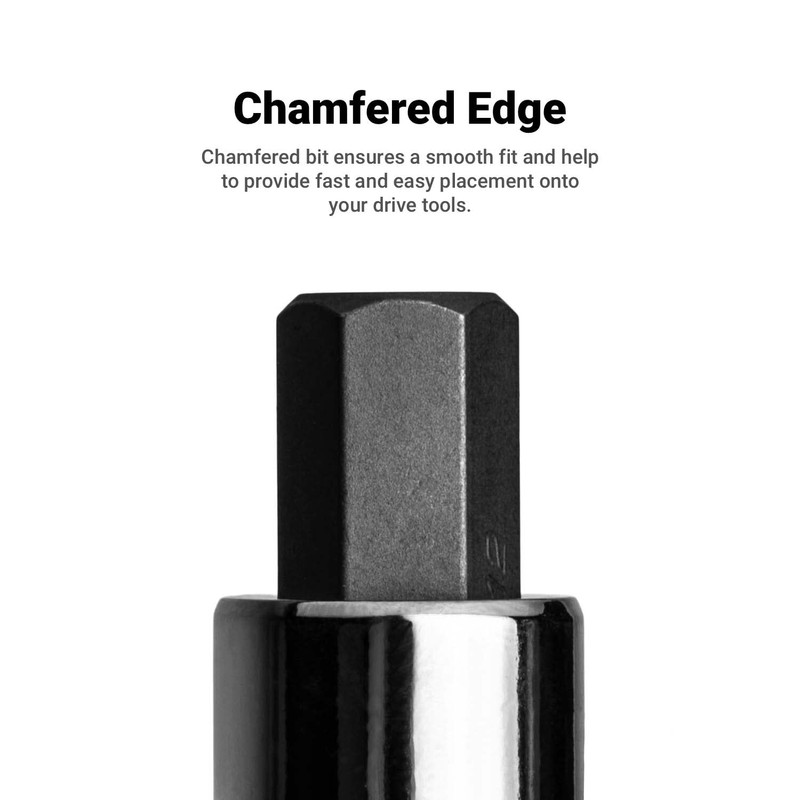 Capri Tools 3-0545 17 mm Hex Bit Socket, 1/2-Inch Drive,