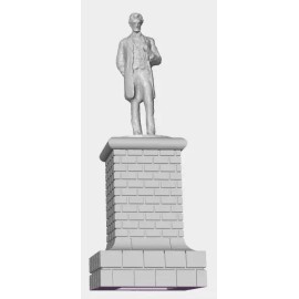 N Scale 1:160 3-D Printed Historical Statues Scenery - Abraham Lincoln (Unpainted)