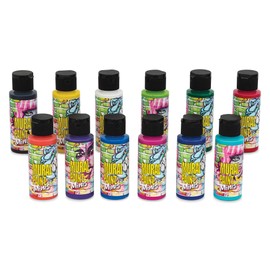 Chroma Acrylic Mural Paints - Minis, Set of 12, 2 oz Jars