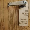 Please Do Not Disturb Hanging Door Knob Sign 3MM Plywood