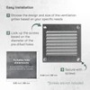 Vent Systems 4'' x 4'' Inch (Overall Dimensions) Galvanized Air