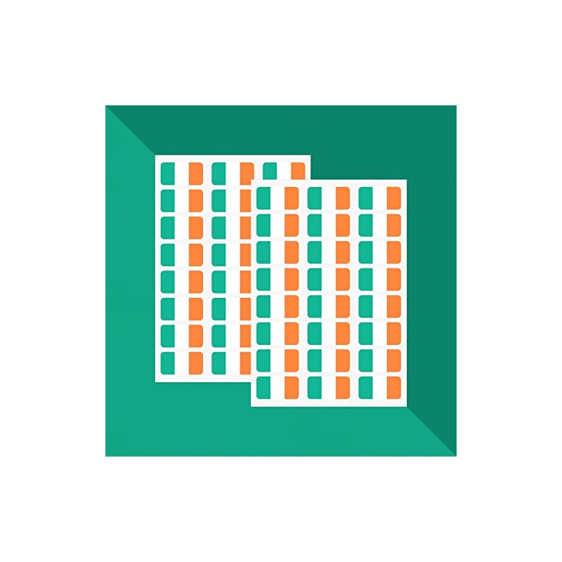 PAPERZIP - Ireland Flags (Bratach na hÉireann) – 48 Stickers