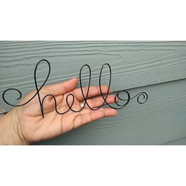 Hello Sign Wall Hanging for Room, Office, Bath, Kitchen