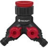 TOOLCRAFT 2302363 Plastic 2-Way Splitter 26.44 mm (3/4) External Thread
