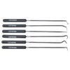 Mayhew Tools 17991 9-3/4” Long Hook & Pick, 6-Piece, Black