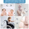 2-Pack Shower Handle Safety Grab Bars with Suction Cups for