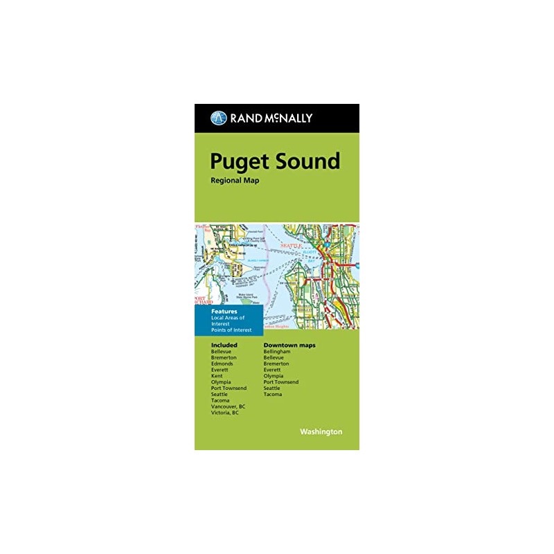 Rand McNally Folded Map: Puget Sound Regional Map