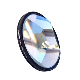 JONGSUN Four-Prism Special Effect Filter 77 mm FX Glass Glare Widescreen Film Anamorphic DSLR Film Video Photography Camera Filter Accessories (Four Prism)