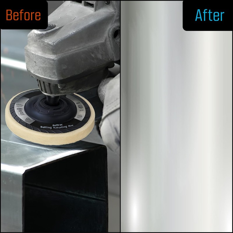 LINE10 Tools 4pk Felt Buffing Disc 4-1/2 inch with 5/8-11