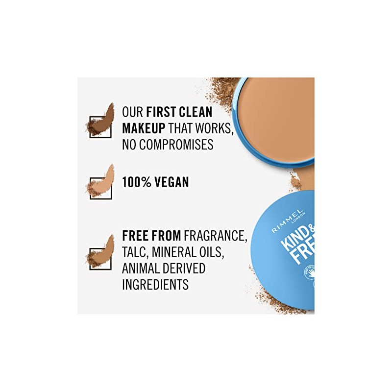 Rimmel Kind + Free Natural Finish Pressed Powder, Medium 030