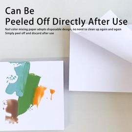 Nail Art Palette Paper, 50 Sheets Disposable Nail Paint Palette Nail Plates For Nail Art Tool Nail Polish Mixing Plate Tool