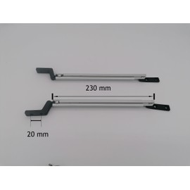 CR-MOESANCO® Right + Left Compass Kit Caravan Motorhome Window Support Arm Lift Support No Lock (230mm)