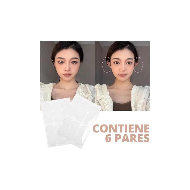 Pegatinas Parches Orejas Stiker Rostro Silicona Invisibles F
