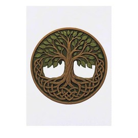 'Celtic Tree of Life' Temporary Tattoo - Water Resistant, Skin-Safe, Non-Toxic Transfer (TO00088299)