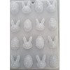 Molde Jabón, Gomita, Gelatina Chocolat Conejo Y Huevo Pascua Blanco