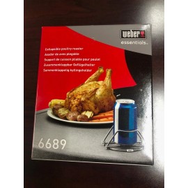 Weber 6689 Collapsible Poultry Chicken Roaster Grill Grilling Stand