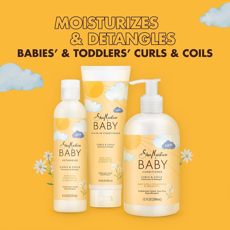 Gel de baño y champú para bebé + acondicionador rizado