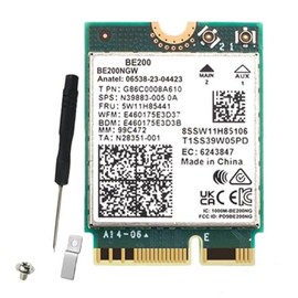 WiFi 7 BE200 BE200NGW Tarjeta WiFi BT 5.4 802.11AX Adaptador de Red InaláMbrico Tribanda M.2 NGFF para Win10/11