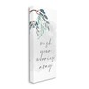 Stupell Industries Wash Your Worries Away Bathroom Phrase Blue Tree