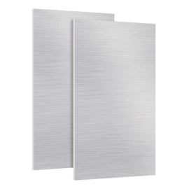 ZUQIAN 2 Pack Aluminium Metal Sheet 12 x 6 x 3/16 Inch Thickness Aluminum Sheet Metal 6061 T6 Flat Plain Plate Panel Aluminium Sheets Plate, Aluminum Sheet for Crafting - Finely Polished