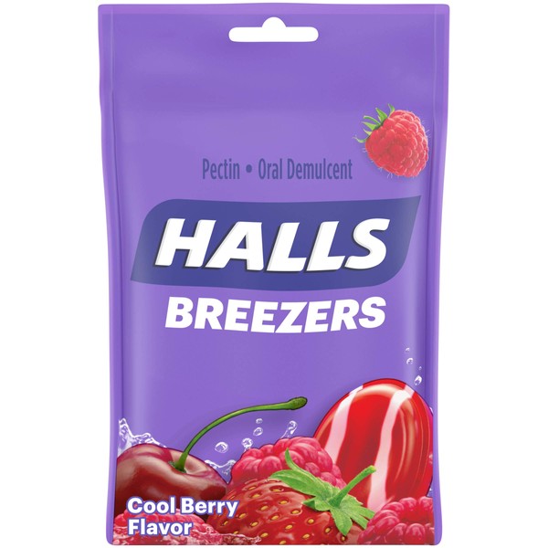 HALLS Breezers Cool Berry Drops, 25 drops