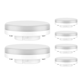 ledscom.de 6 Pieces GX53 LED Bulb, White (4000 K), 6.4 W, 560lm, 97°, matt