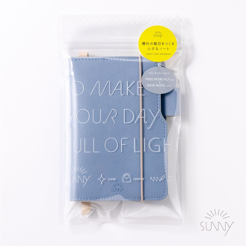 Iroha Publishing LSLN-M-05 Monthly Notebook, Mini, A6 Transformation, SUNNY Light
