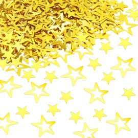 ONLYKXY 1000Pcs Star Table Confetti Decor Glitter Confetti Table Confetti Star Decoration for Birthday Wedding Foil Theme Thanks Giving Party Valentine's Day Scatter Bless Confetti (Golden)