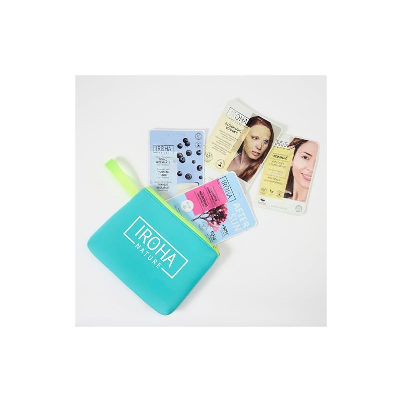 Iroha Nature - Travel Kit | Moisturizing Face Mask, Eye