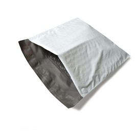 PSBM Bubble Poly Mailers, 6.5x10 Inch, 250 Pack, Padded Shipping Envelope Mailers, White/Grey, Self Seal and Peel Strip