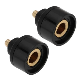 Micro Traders 2pcs 10/25 Male to 35/50 Female Brass Adapter Brass Welding Machine Adapter Connector for Welding Machine Plasma Cutting Machine