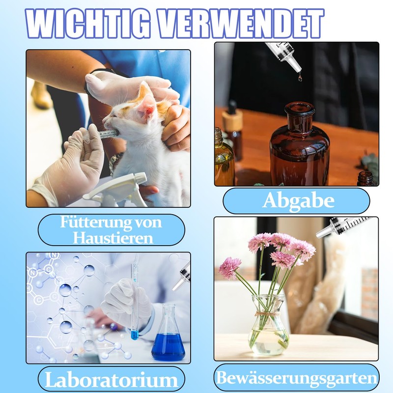 Gufastoe Pack of 50 5 ml Syringe with Protective Caps