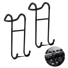 Tefola Dumbbell Spotter Hooks for Barbell，220 Ib Load Heavy Duty Dumbbell Hooks for Bench Press, Fitness Weightlifting, Shoulder Workouts with Non-slip Strap, Pair